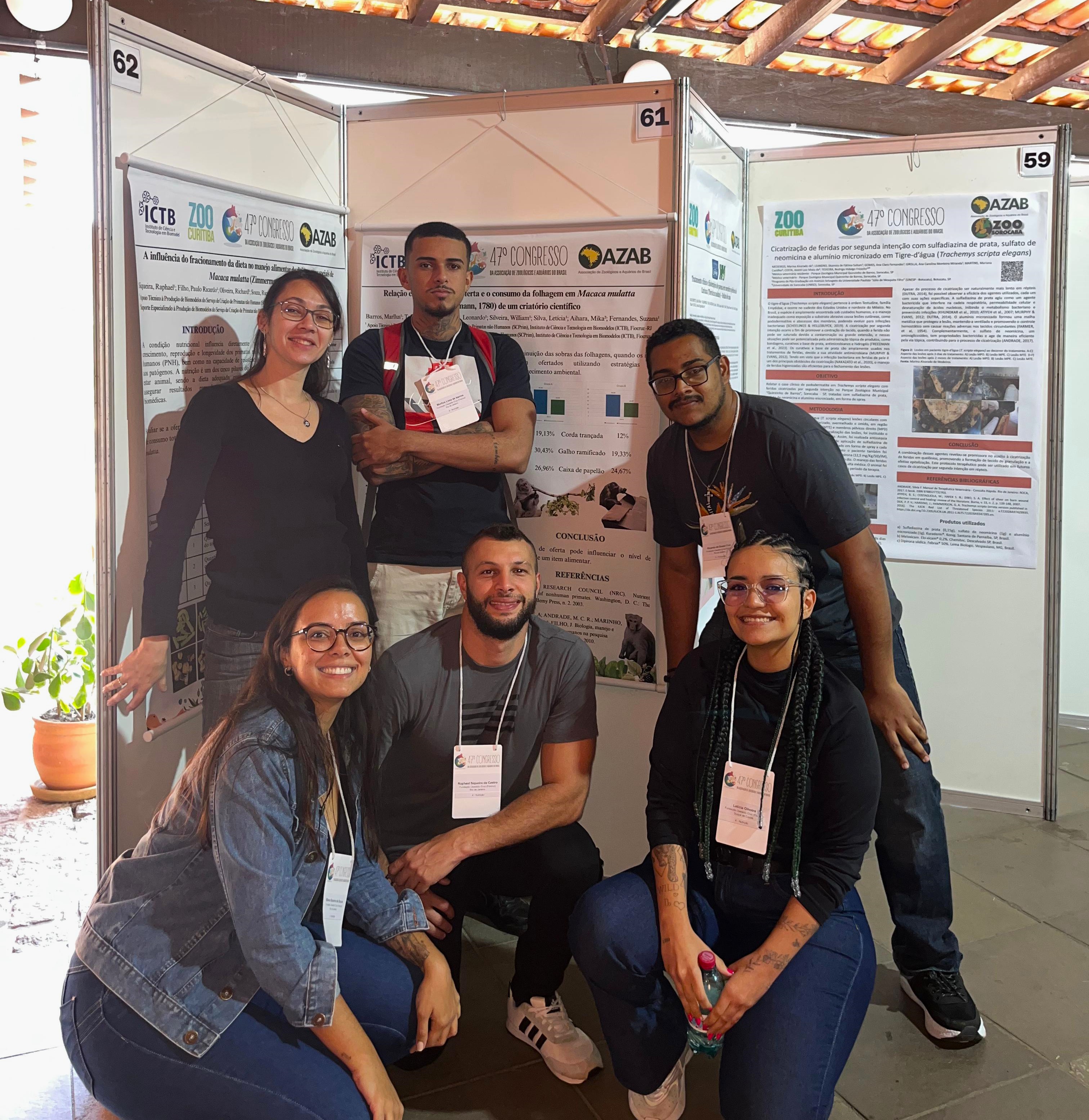 Técnicos da Primatologia do ICTB apresentam trabalho durante 47º Congresso da AZAB.