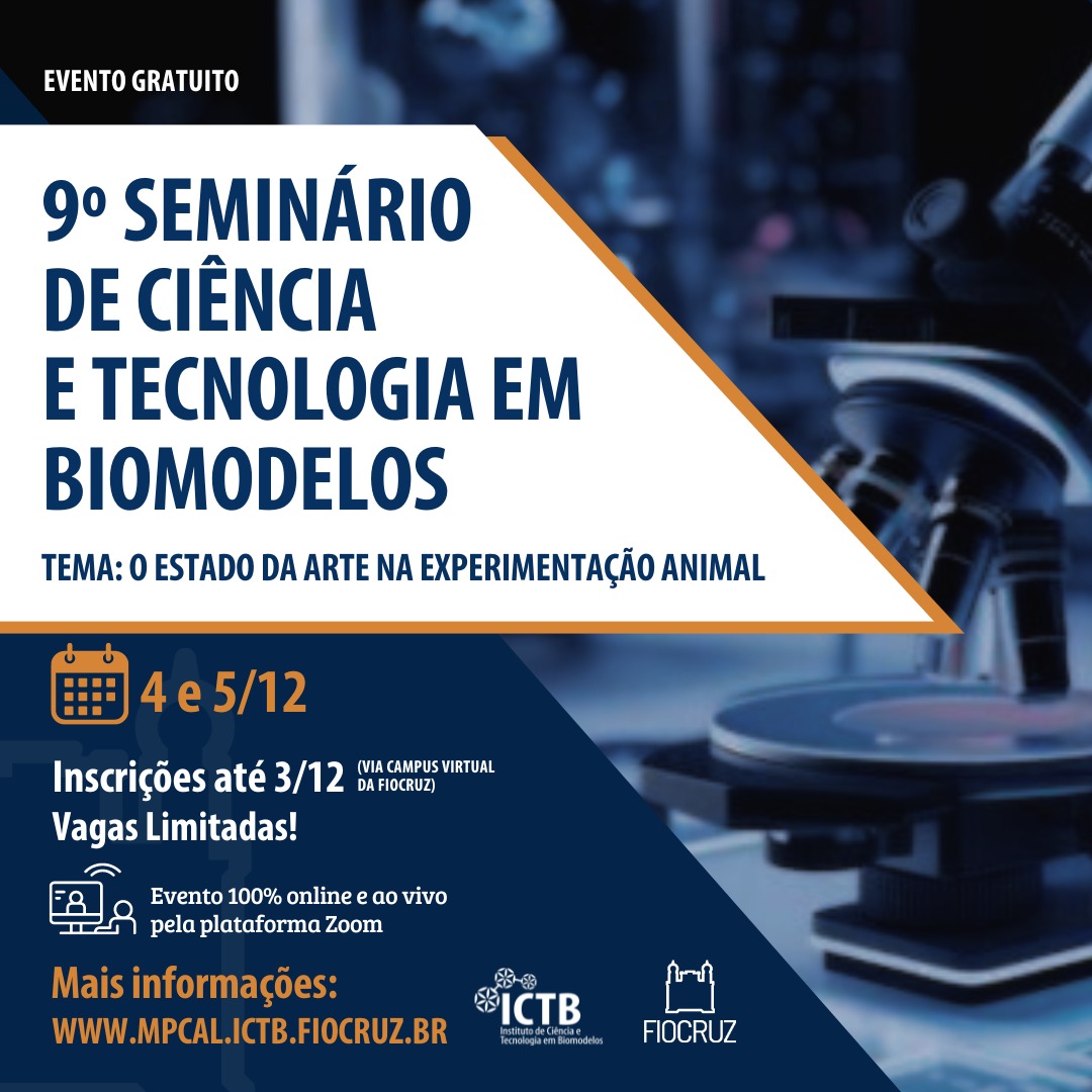 Cartaz 9º seminário de ciência e tecnologia em biomodelos