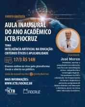 Cartaz da Aula Inaugural do ICTB