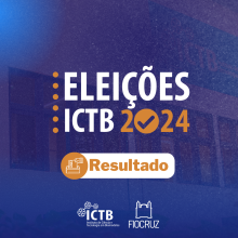 arte para divulgação do resultado eleitoral