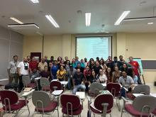 Equipe em capacitação na área de manejo e bem-estar animal