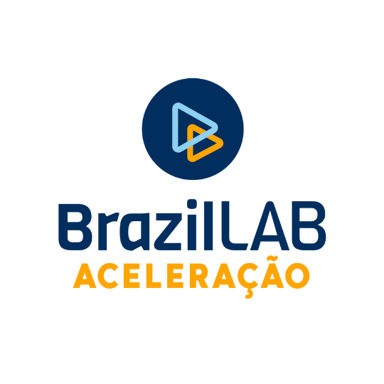 Logomarca programa de aceleração BrazilLAB